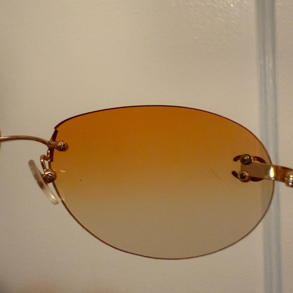 Chanel CC Logo Rimless Sunglasses - Picture 11 of 13